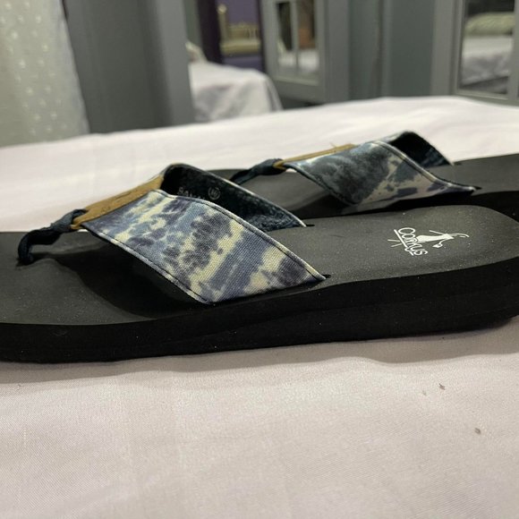 Corky's Shoes Corkys Blue Bahama Mama Tiedye Flip Flops Poshmark